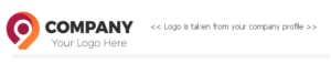 Sample of how your company logo will look on an XTRM custom email payment notification